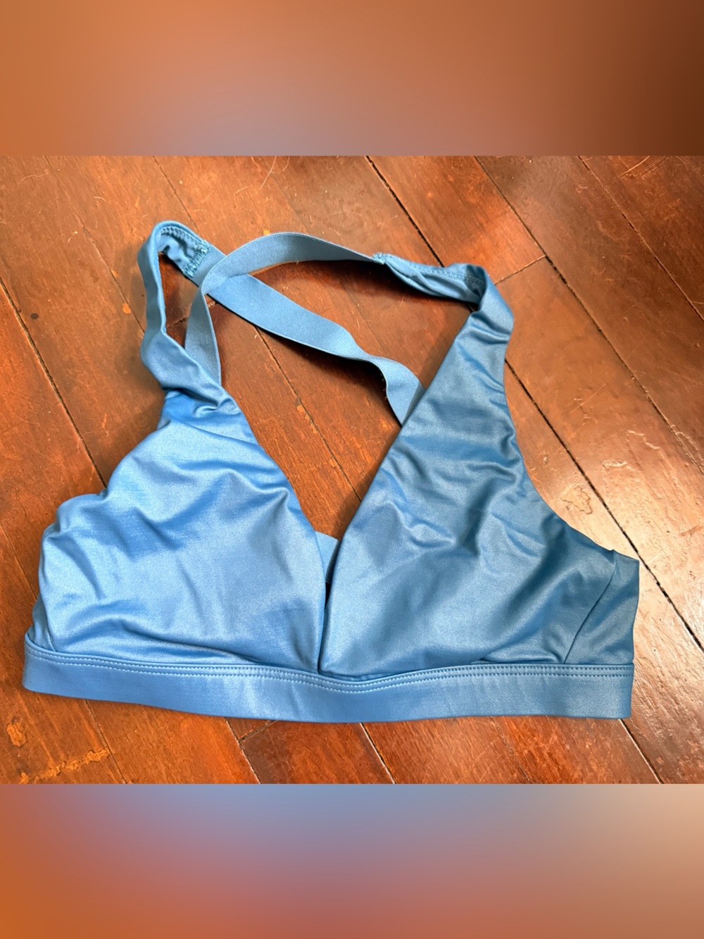 Victoria's Secret Blue Cross-Back Sports Bra